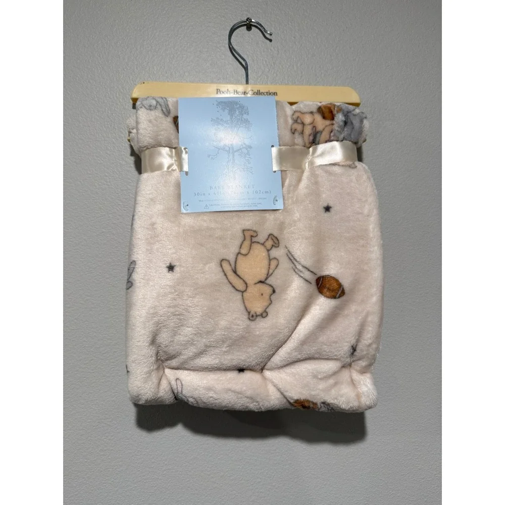 Disney Winnie the Pooh Classic Baby Blanket Pooh-Bear-Collection 30x40 Plush